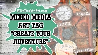 How to: Mixed Media Steampunkery Art Tag