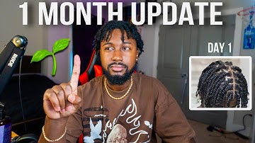 1 Month Loc Journey Update | TWO STRAND TWIST STARTER LOCS