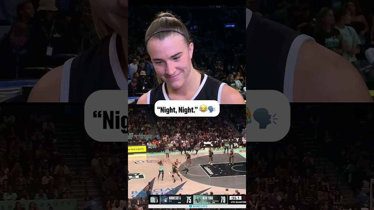 Sabrina Ionescu S Reaction To Her Clutch 3 Pointer 