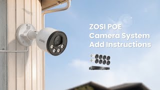 Zosi C180B Poe Camera Kit Setup & Installation Guide