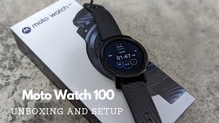 Moto Watch 100 - Unboxing and Setup!