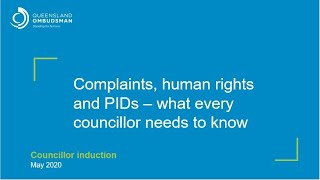 Complaints, Human Rights And Pids What Every Councillor Needs To Know