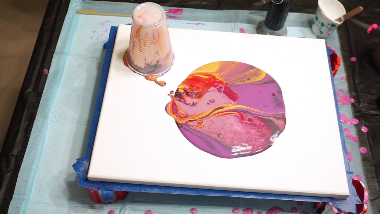 Acrylic Flip Cup Dirty Pour - YouTube