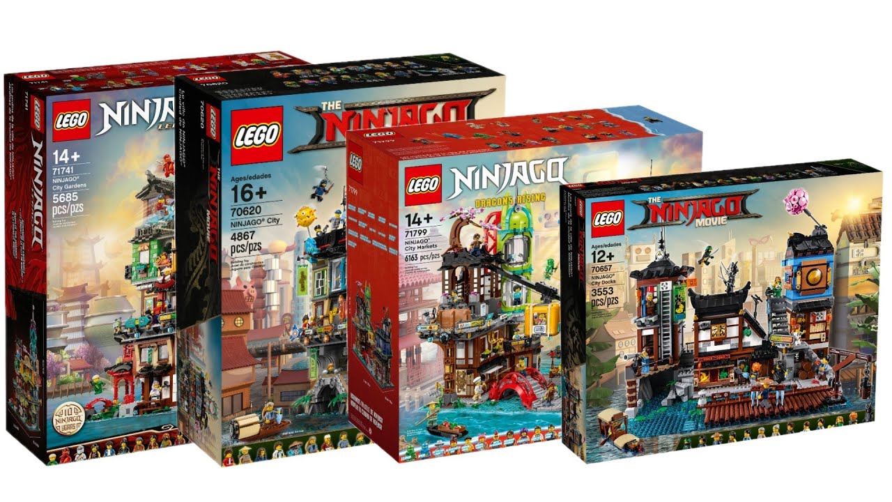 impressionisme bro Martyr All LEGO Ninjago City sets 2017-2023 Compilation/Collection Speed Build -  YouTube