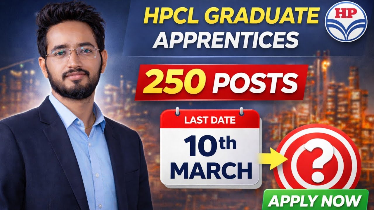 Graduate Apprentice 250 Posts 🔥 Last Date & Eligibility| HPCL apprentice ke liye apply kren