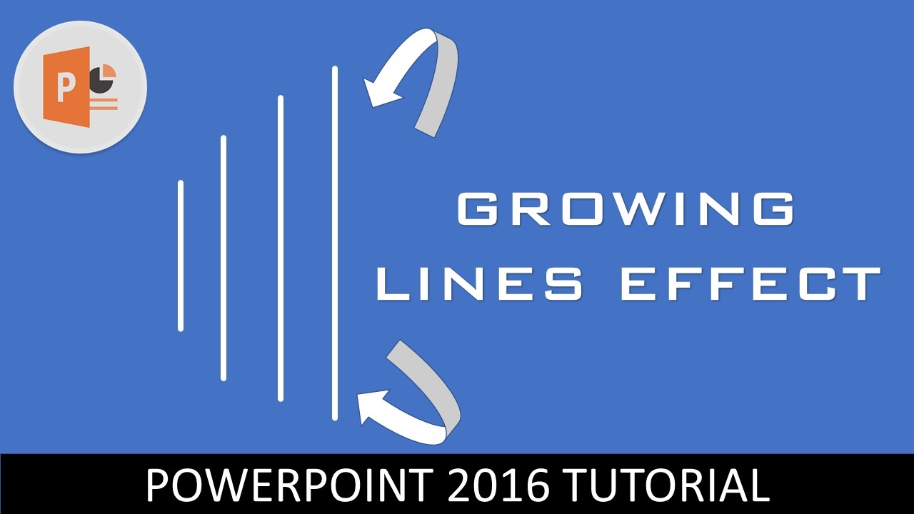 Growing Line Animation in PowerPoint 2016 Tutorial | The Teacher - YouTube