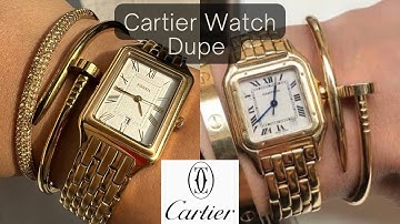 Got myself a panthere de cartier watch lookalike!! #fossilwatches #dupe #panthere
