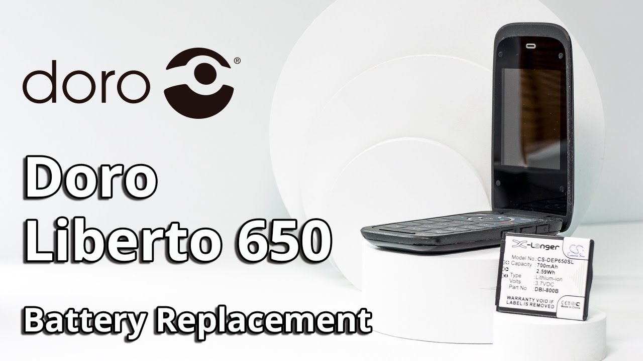 Doro Liberto 650 Battery Replacement CS-DEP650SL - YouTube