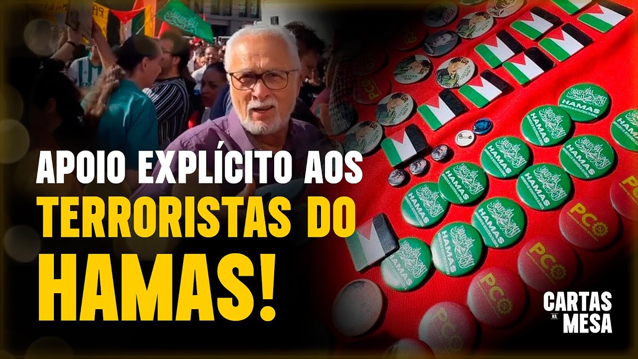 Ato na Av. Paulista com apoio explícito ao Hamas