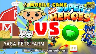 YASA PETS FARM vs VLAD AND NIKI SUPERHEROES | CC Captions screenshot 3