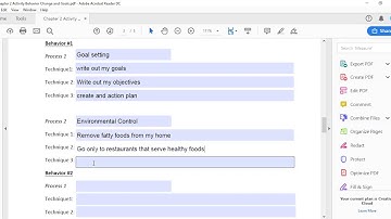 Chapter 2 Homework Activity: Behavior Modification & SMART Goals