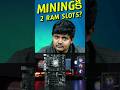 Why only 2 slots on mining motherboard? #pc #tech #mining #motherboard