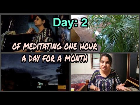 Day 2 of meditating an hour for a month| Vlog -6|Daily vlog
