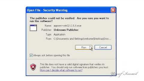 01 PHP Install AppServ