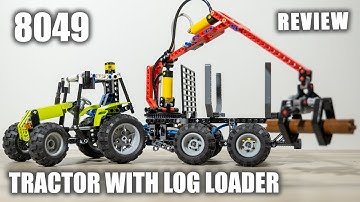 LEGO 8049 Review | LEGO Technic Tractor with Log Loader | Review 8049 LEGO Technic 2010