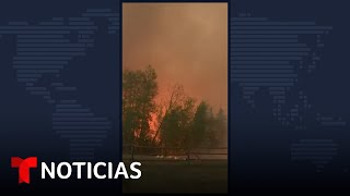 Varios focos de incendios forestales ponen en jaque a las autoridades en Canadá | Noticias Telemundo