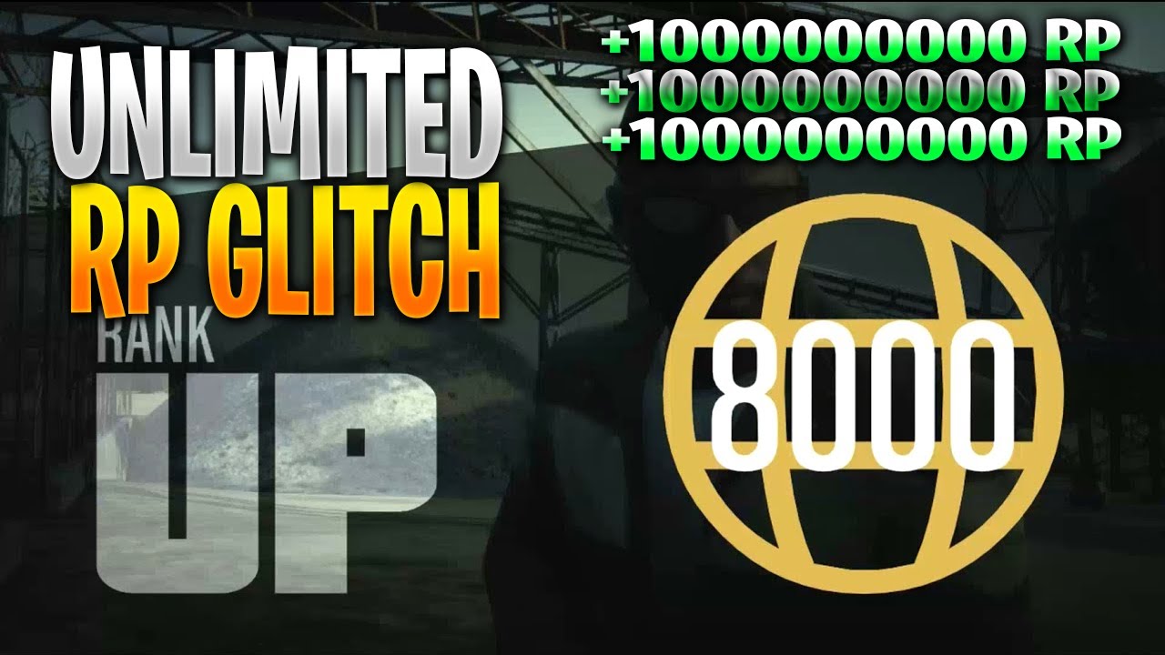 GTA V Unlimited RP Glitch *EASY LEVEL 8000* Get 100000 RP PER MINUTE