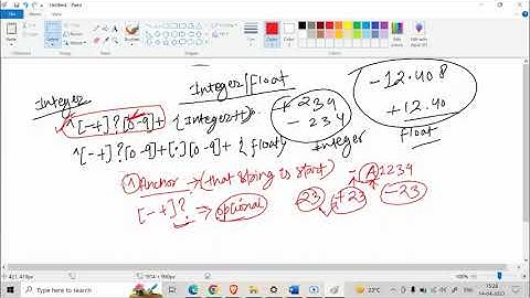 Lex Code to check if a number is Integer/Float