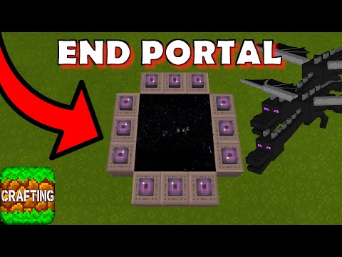 How to Make an END PORTAL in Crafting and Building - Fight with ENDER DRAGON - Crafting and Building