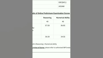 IBPS RRB Office Assistant XII Preliminary Exam Scorecard - ibps rrb clerk 2023 #bank #ibps #assam