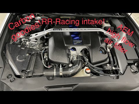 We install a complete RR racing intake kit in our 2016 Lexus GS-F!!