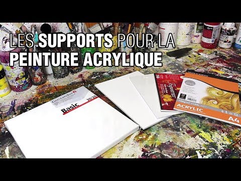 Peinture acrylique : sur quoi peindre ? 🎨