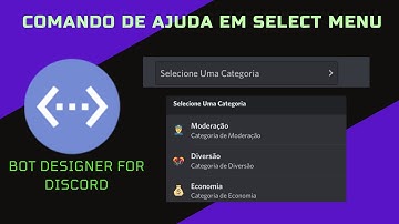 Comando de ajuda em select menu para seu bot do discord no Bot Designer For Discord | #13