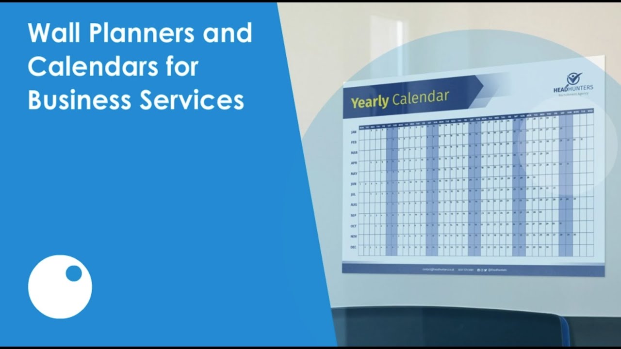 Wall Planners and Calendars to Promote your Business Services