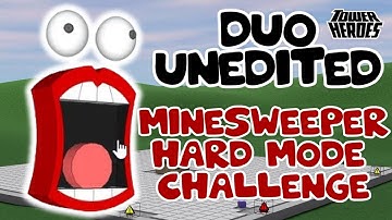 DUO HARD MODE / MINE SWEEPER / UNDERSTANDING THE MAP in Roblox Tower Heroes