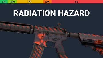 M4A4 Radiation Hazard - Skin Float And Wear Preview