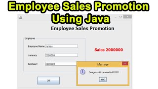 Employee Sales Promotion using Java