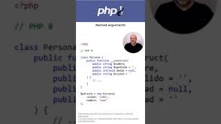 #Shorts Novedades #PHP 8 Named arguments