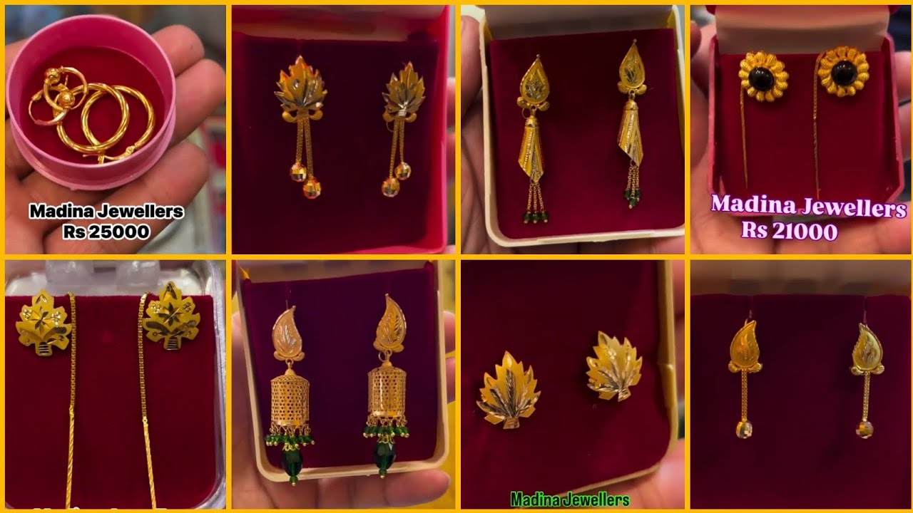 Коллекция золотых сережек 2026 🍁 || Золотой костюм Дага 💫 || Золотые топы 😍 || Золотые серьги-джу...