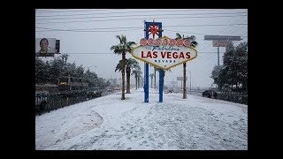 LAS VEGAS SNOW AMAZING WOW! 4K STUNNING #MyHeaven, Holy Record 8 min Las Vegas SNOW February 2019