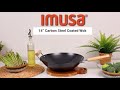 The BEST Wok for Beginners? IMUSA 14" Carbon Steel Nonstick Wok Review & Stir-Fry Demo!