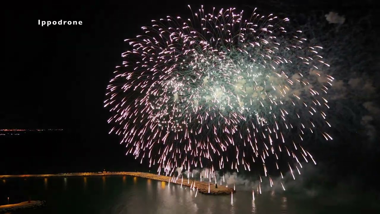 Trani, festa patronale 2024. Gara pirotecnica S. Nicola il Pellegrino. Fuoco 1: Pirotecnica Pannella