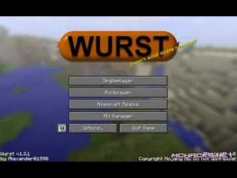 Minecraft Hacked Client 1.8  Wurst with Download - YouTube