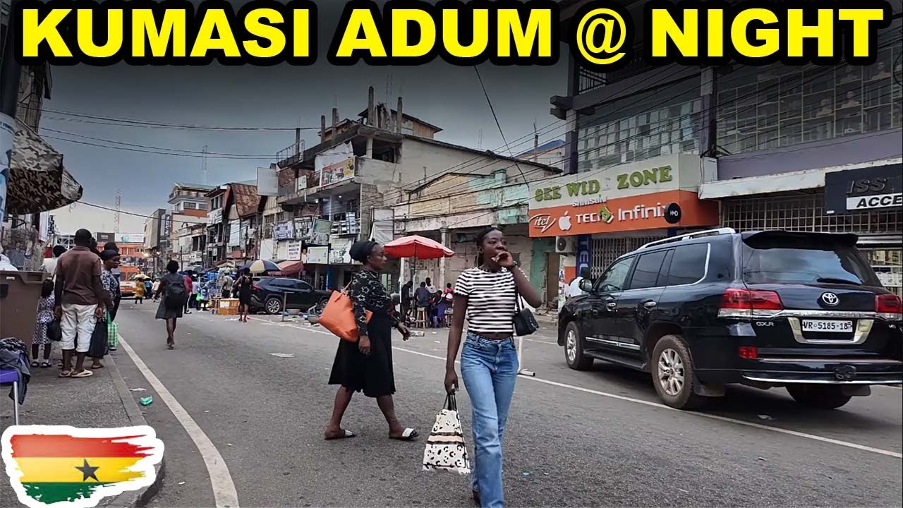 Кумаси ночью – город-сад Ганы оживает #путешествия #африка #ночнаяжизнь