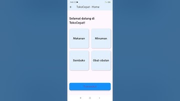 Demo Aplikasi TokoCepat Project Mobile Programming Framework.