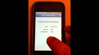 Demo OpenLCB monitor app for iPhone