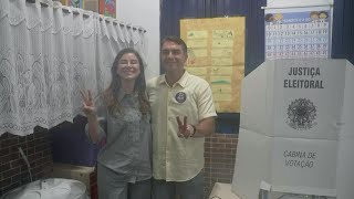 Flavio Bolsonaro casts his vote on Brazil's presidential runoff | AFP