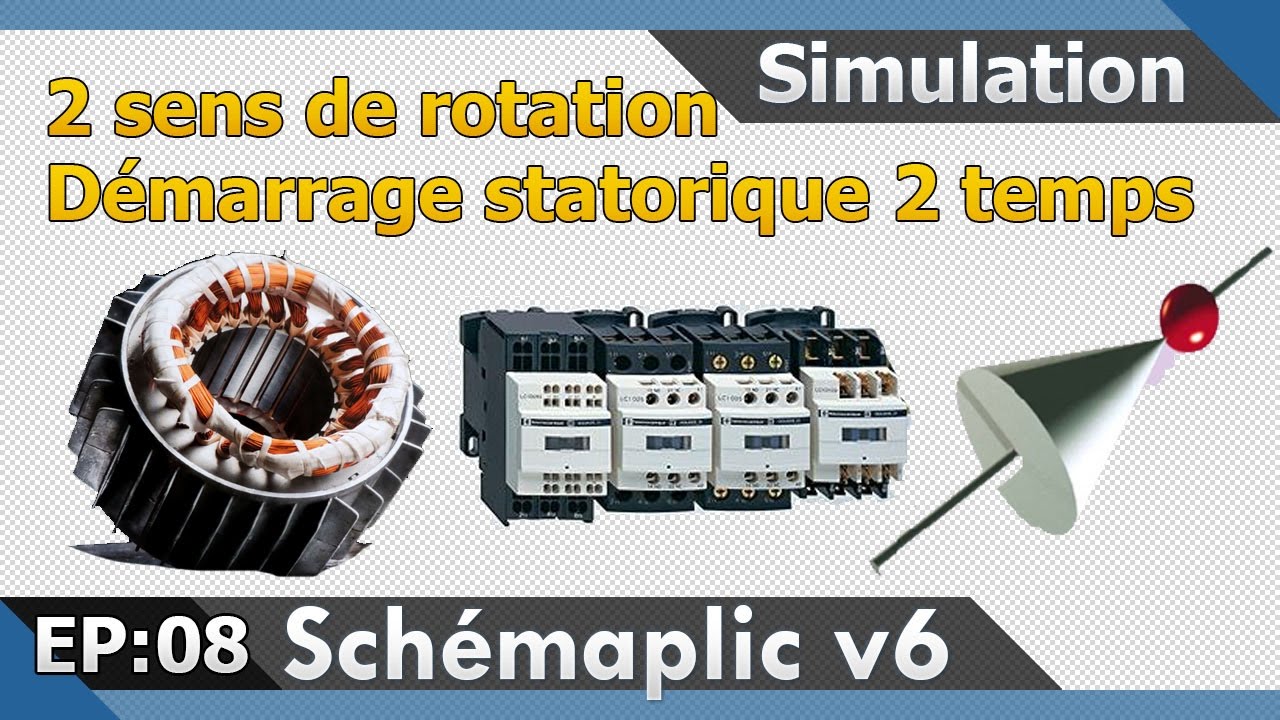 EP8 Démarrage statorique 2 temps 2 sens de rotation