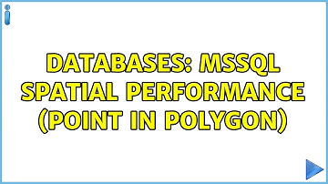 Databases: MSSQL Spatial performance (point in polygon)