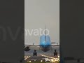 Boeing 777 Landing Captured from Behind | KLM ROYAL DUTCH AIRLINES | BOEING 777 |#Shorts