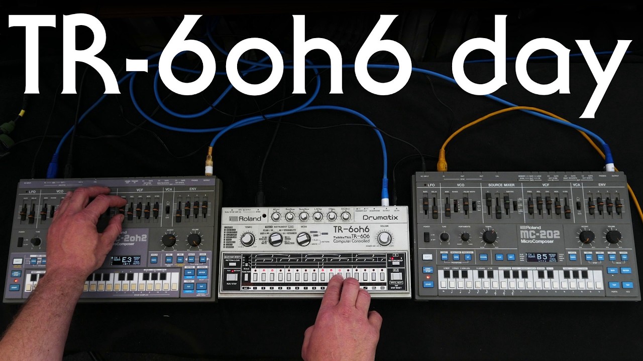 TR-6oh6 day (Jam with Roland TR-606 and 2x MC-202, Tubbutec modded
