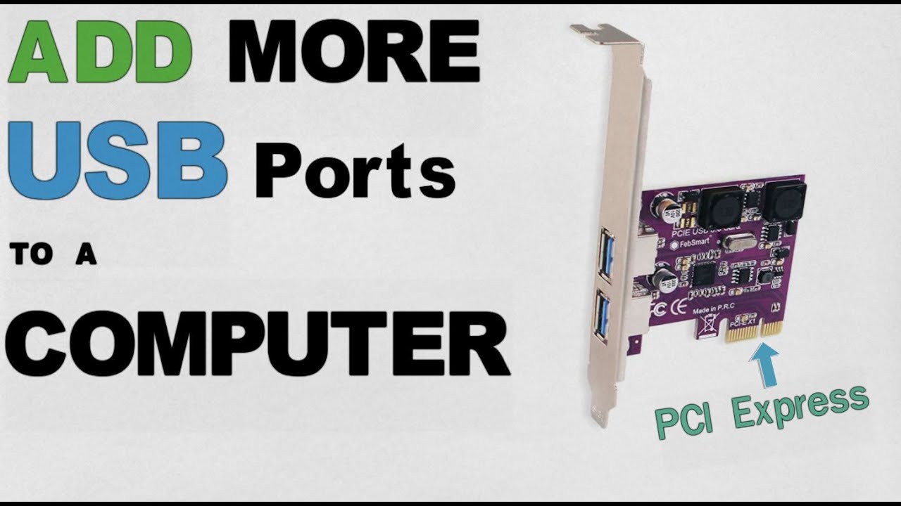 Add More USB Ports to PC PCI Express YouTube