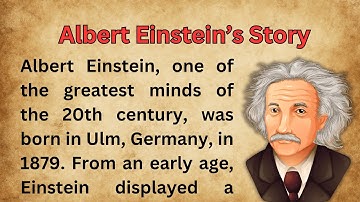 Learn English through Story || Level 3 || Albert Einstein || Graded Reader #learnenglish #english