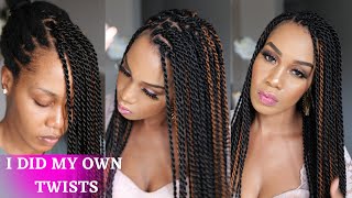How To: DIY SENEGALESE TWISTS for BEGINNERS /Protective Style /Tupo1 screenshot 2