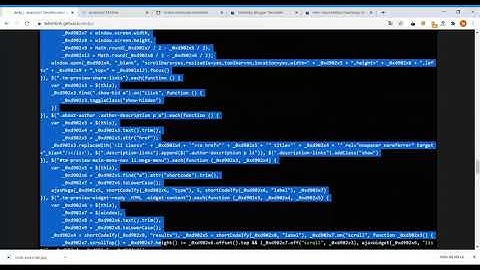Hướng dẫn giải mã các loại javscript của template blogger