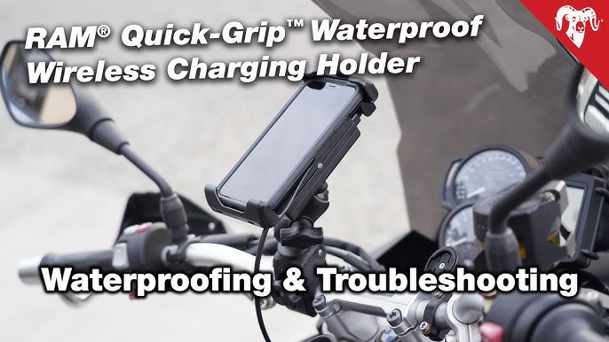 RAM Mounts X-Grip Large Phone Mount with Handlebar U-Bolt Base  RAM-B-149Z-UN10U with Medium Arm for Motorcycle, ATV/UTV, Bike